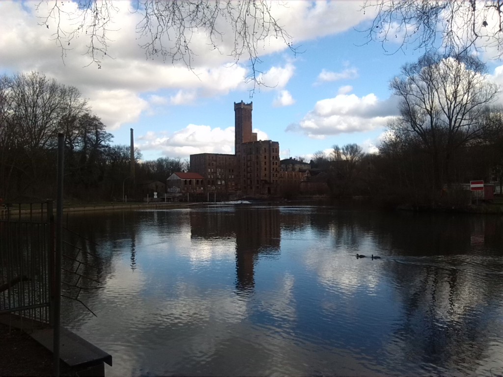 Blick Von Rabeninsel Zu Mühle Böllberg (2)