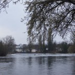 8-Blick Von Südseite Rischmühleninsel Zu Wehr An Rischmühle Aueninsel