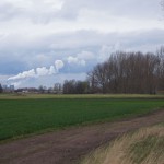 48-Blick Von Saaleaue Südlich Trebnitz Nach Merseburg Zum Kraftwerk Korbetha