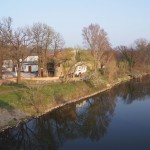 137-Könnern Blick Von Saalebrücke L154 Auf Saale Aufwärts Georgsburg-1