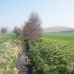 71-Zabenstedt Blick Von Brücke Nach Einmündung Lohbach In Schlenze Abwärts-1