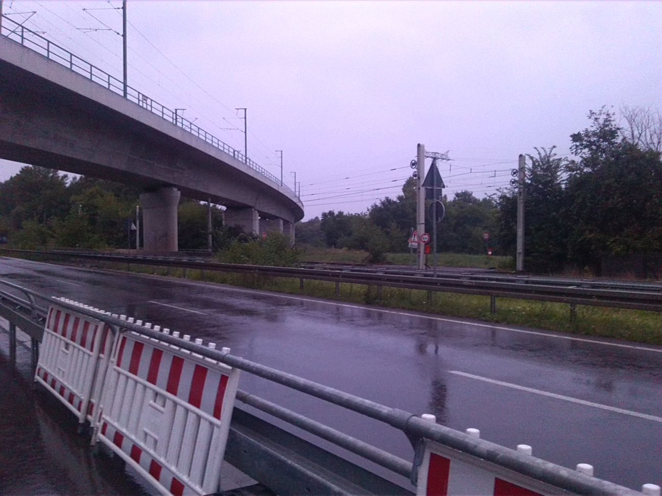 109-Halle Saale-Elster-Luppe-Aue Brücke ICE Abzweig Halle An B91 (2)