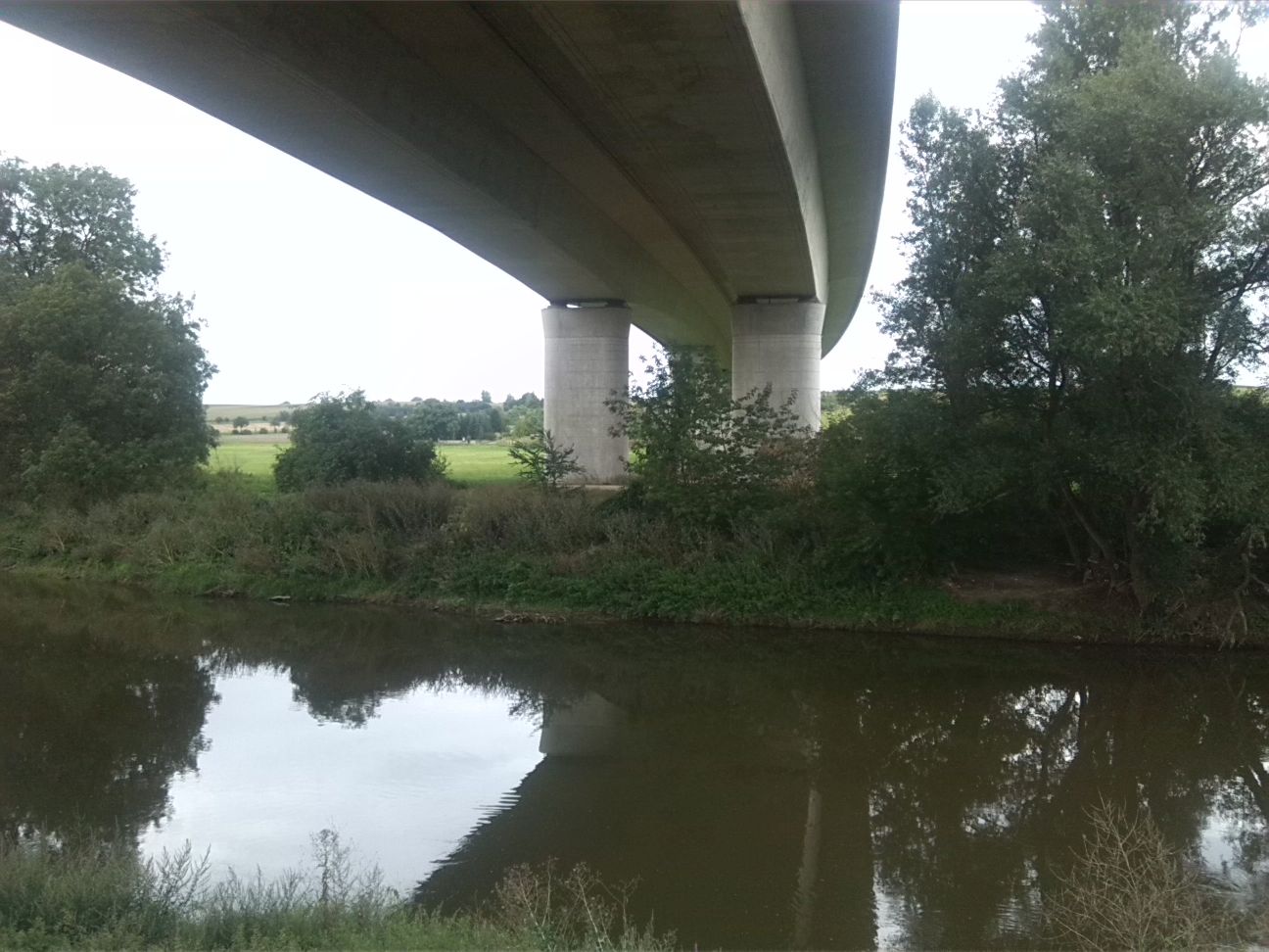 22-Weißenfels Saale Ortsausgang Schkortleben In Richtung Großkorbetha Unter Brücke BAB38 (1)