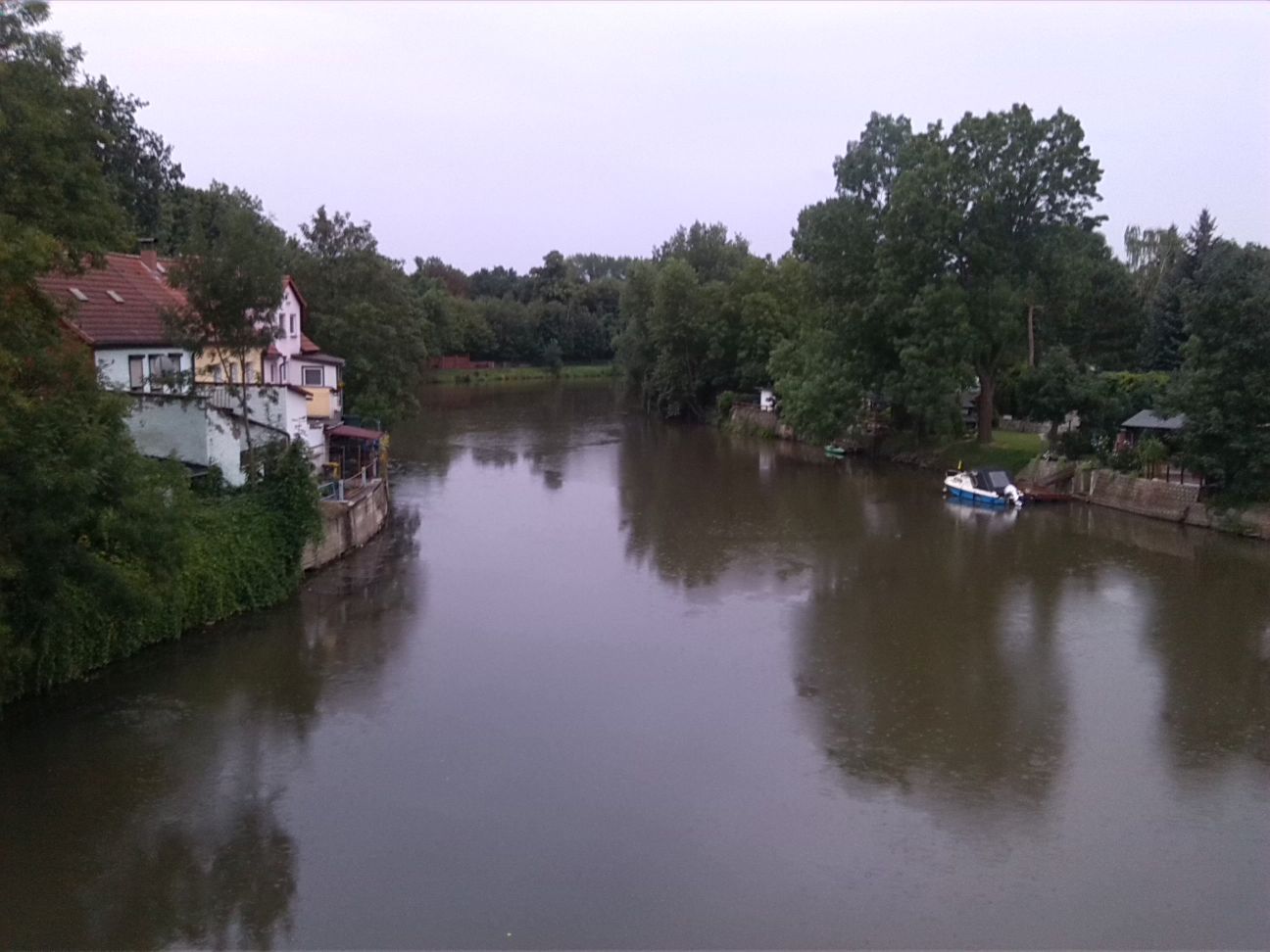 95-Merseburg Blick Von Brücke Neumarkt Saaleabwärts (1)