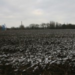 38-An Der Kiesgrube Blick über Acker Nach Norden Im Hintergrund Hafen & Kraftwerk Nord