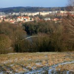 44-Spitze FND Ochsenberg Blick Nach Osten über Papiermühle Zu Bogenbrücke über Saale & NSG Forstwerder In Trotha