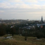 46-Spitze FND Ochsenberg Blick Nach Süden Hintergrund Wasserturm Nord & Pauluskirche & TMG & Petruskirche & Oberburg Giebichenstein