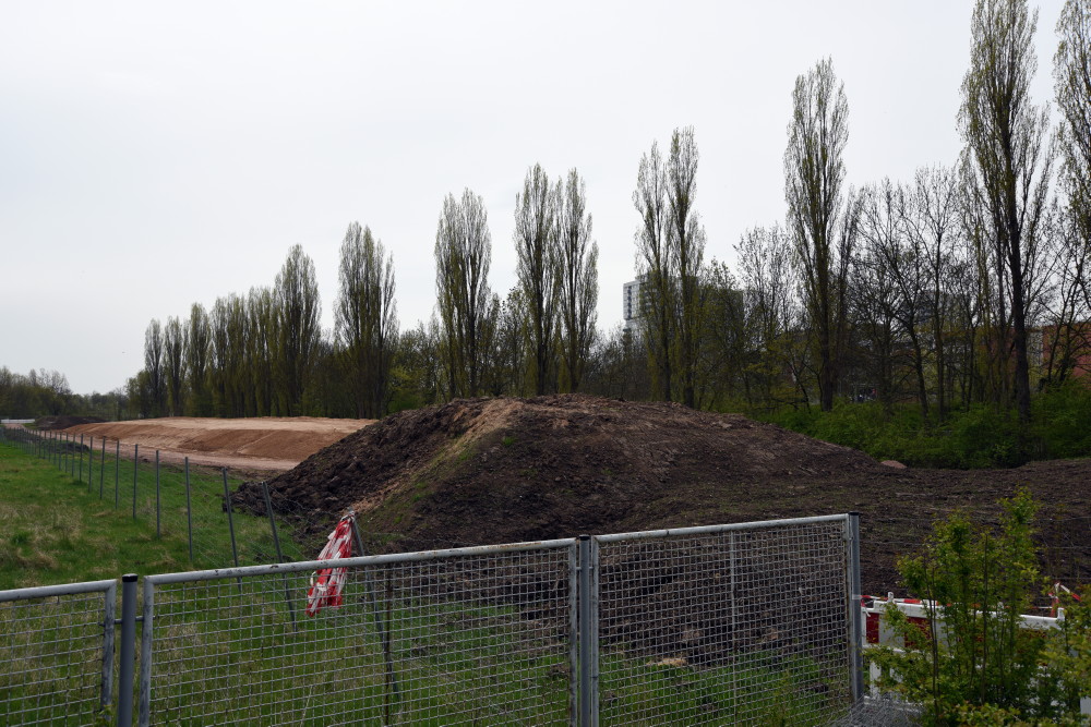 30-An Der Wilden Saale Blick Nach Südosten Über Sandanger Zu Deichbauwerk Östlich Halle-Saale-Schleife