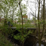 34-Halle-Saale-Schleife Mündung Saugraben In Saale Blick Nach Westen