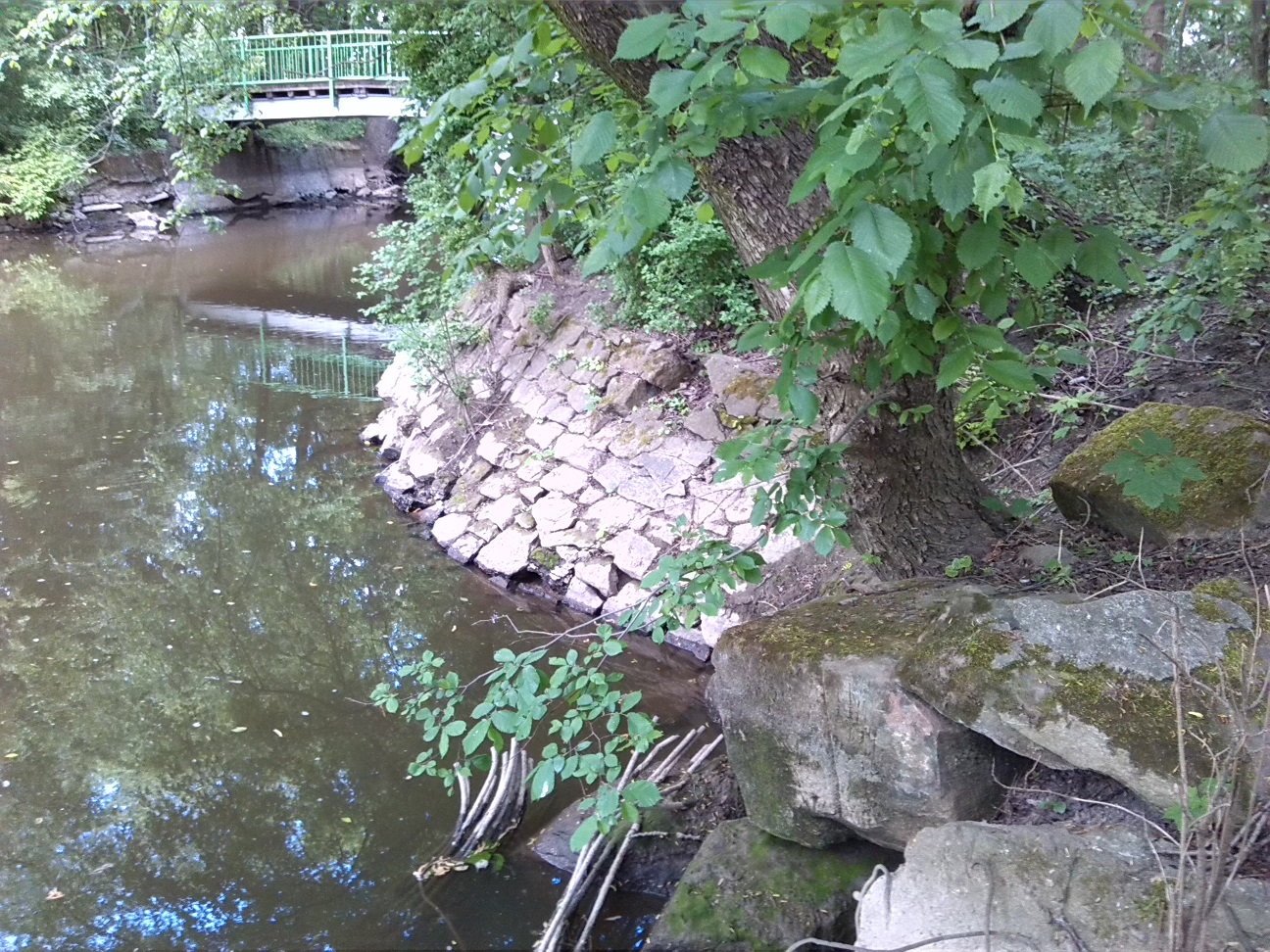 19a-Sandanger Auf Verschüttete Verbindung Wilde-Saale & Elisabethsaale Blick Über Wilde-Saale Nach Nordosten Zu Schafbrücke (2)
