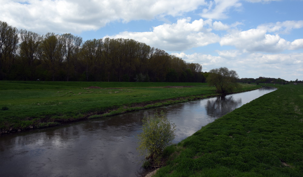 23-Lochau Brücke L183 Blick Zu Weißer Elster Flussabwärts Nach Nordwesten