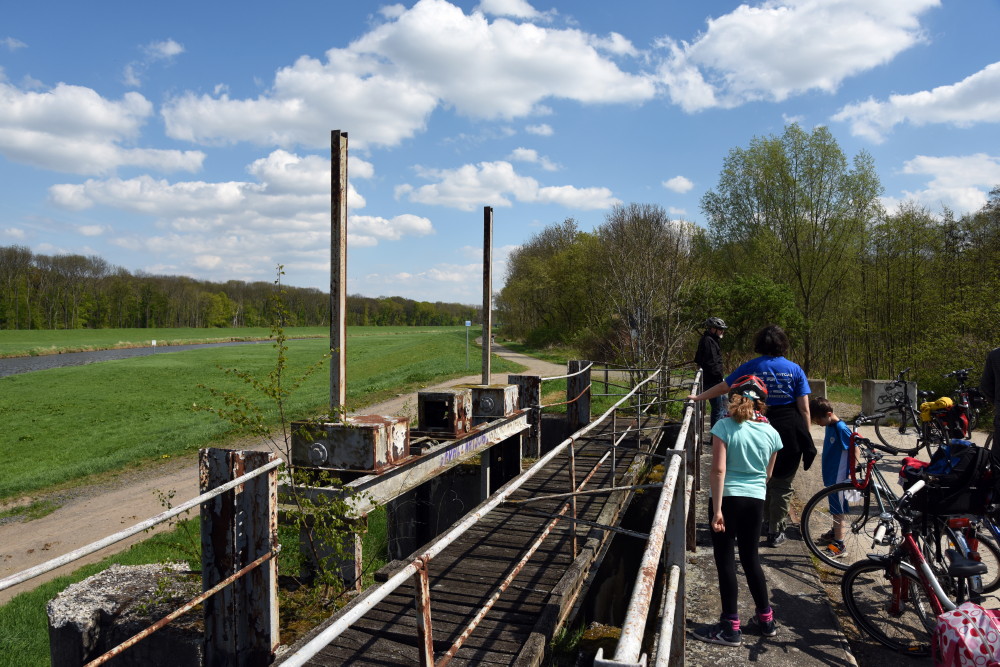 37-Schkeuditz Einlaufwerk Brücke Nessellacher Linie Von Neuer Zu Alter Luppe