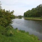 3a-Bernburg Dessauer Straße B185 Südwestlich Dröbel Blick Saale Aufwärts Nach Westen & Nordwesten (1)