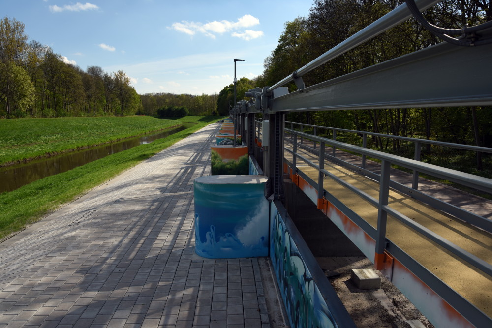 44-Leipzig Westteil NSG Burgaue Nahle & Nahle Auslassbauwerk Blick Nach Süden