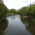 5-Blick Von Bogenbrücke Nach Nordosten Saale & Schleusenkanal & Graben Zu Mühle Woepke (1)