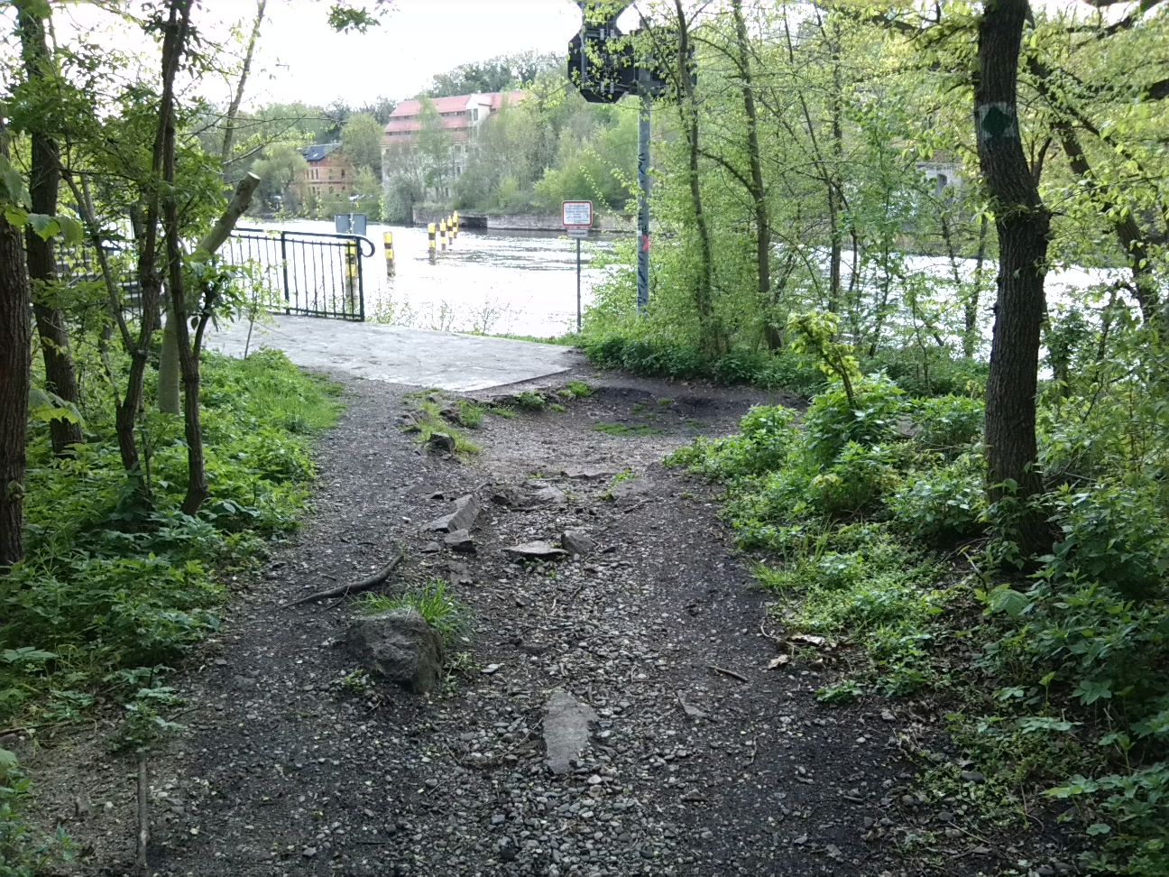 51-Weg Südteil NSG Forstwerder Blick Nach Südwesten Zu Speicherhäuser In Kröllwitz (1)