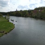 52-Blick Von Bogen Brücke Saaleaufwärts Nach Südwesten & Kröllwitz (2)