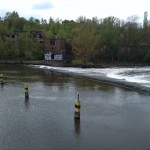 6-Blick Von Bogenbrücke Nach Westen Über Saale & Saalewehr Zur Papierfabrik Kröllwitz (2)