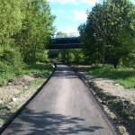 61a-Ostufer Elisabethbrücke Blick Nach Süden In Richtung Brücke An Der Magistrale (1)