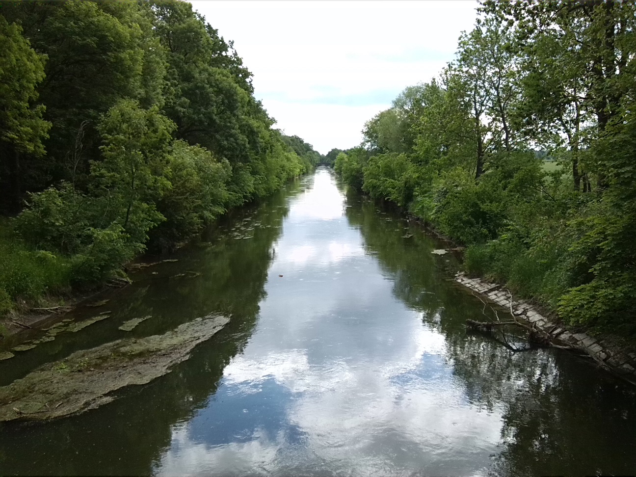 20a-Neugattersleben Blick Mühlgraben Abwärts Nach Südosten Unweit Abzweig Von Bode (1)