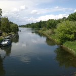 41a-Nienburg Brückenstraße Blick Von Brücke Bodeabwärts Nach Nordwesten Zu Mündung In Saale & Sprohne (1)