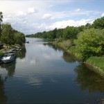 41a-Nienburg Brückenstraße Blick Von Brücke Bodeabwärts Nach Nordwesten Zu Mündung In Saale & Sprohne (1)