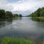 42a-Nienburg Einmündung Bode IN Saale Blick Flussabwärts & Zur Sprohne (2)