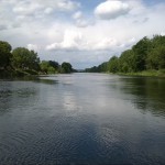 44a-Nienburg Einmündung Bode IN Saale Blick Flussabwärts & Zur Sprohne (1)