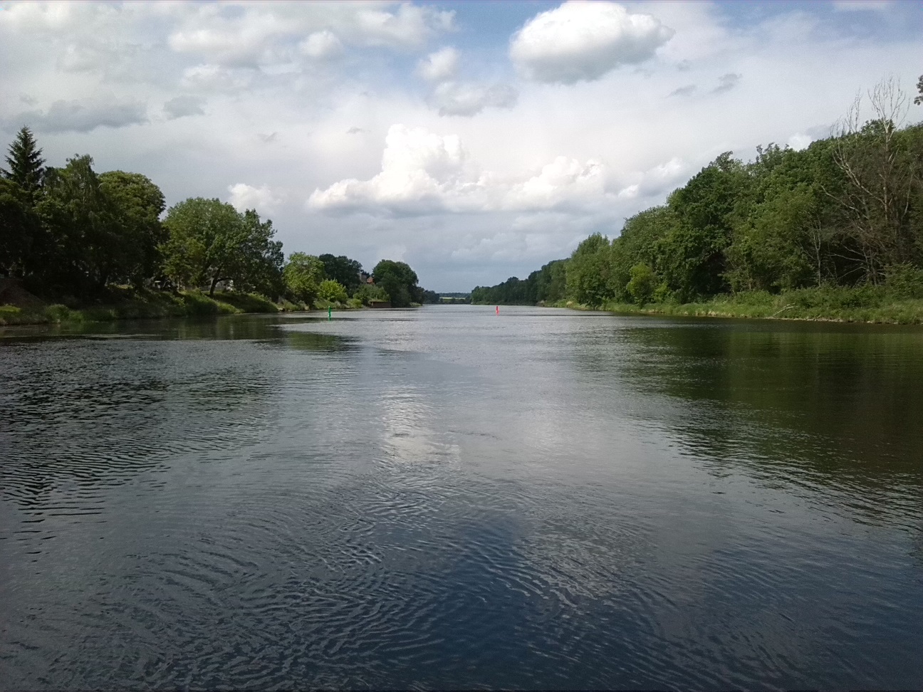 44a-Nienburg Einmündung Bode IN Saale Blick Flussabwärts & Zur Sprohne (1)