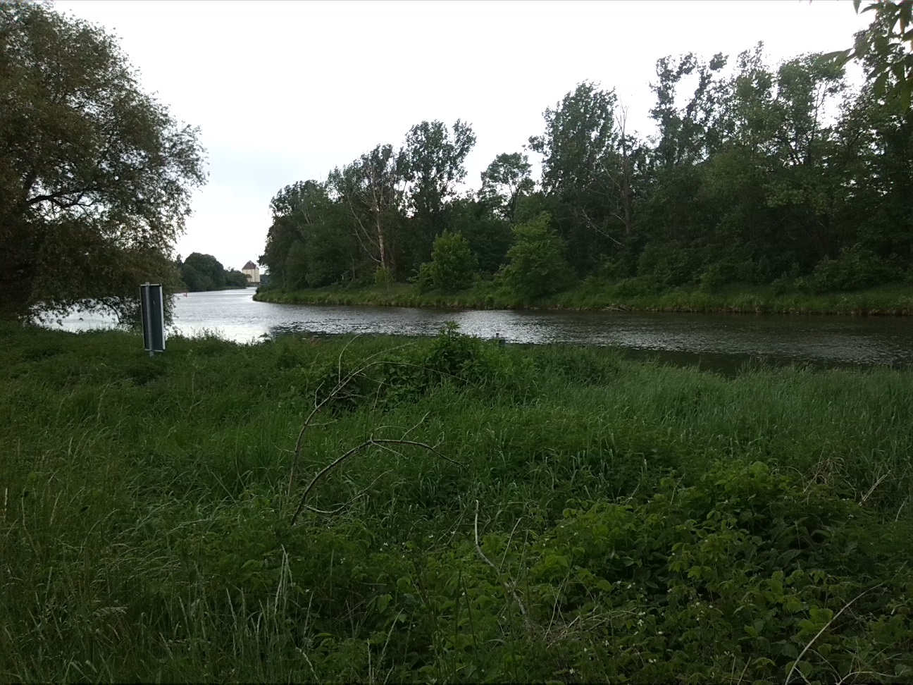 45a-Nienburg Mündungsgebiet Bode IN Saale Blick Saaleabwärts & Zur Sprohne Nach Nordwesten (1)