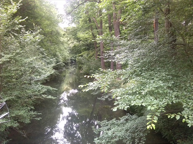 25a-Leipzig Blick Von Weißer Brücke Flossgraben Abwärts Nach Nordosten (3)