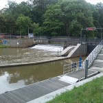 33a-Leipzig-Connewitz Blick Zu Pleiße & Wehr & Schleuse (3)