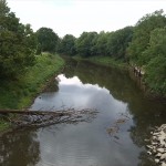 5a-Schönebeck Blick Von Brücke Zum Westteil Salineinsel Auf Salinekanal Röthe Nach Südosten (2)