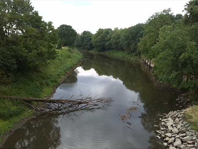 5a-Schönebeck Blick Von Brücke Zum Westteil Salineinsel Auf Salinekanal Röthe Nach Südosten (2)