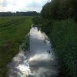 68a-Grenze Landkreise Saalekreis & Anhalt Bitterfeld An Fuhnebrücke K2065 Verbindung Mösthinsdorf & Schortewitz Blick Fuhne Flussabwärts Nach Westen (2)