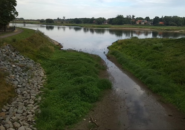 6a-Schönebeck Blick Von Brücke Zum Westteil Salineinsel Auf Salinekanal Röthe Nach Nordwesten Zu Elbe & Nordwestzipfel Salineinsel (2)