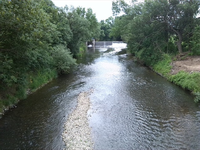 7a-Gemeinde Elsteraue Blick Von Brücke Zwischen Bornitz & Göbitz Bornitzer Weg Blick Weiße Elster Flussaufwärts Nach Südwesten (1)