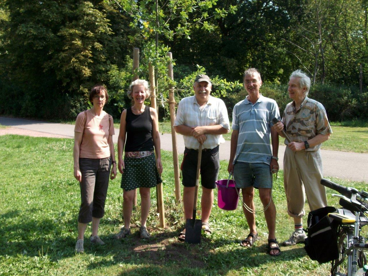 Reparatur der Beschädigungen auf der Ziegelwiese - freiwillige Helfer (01)