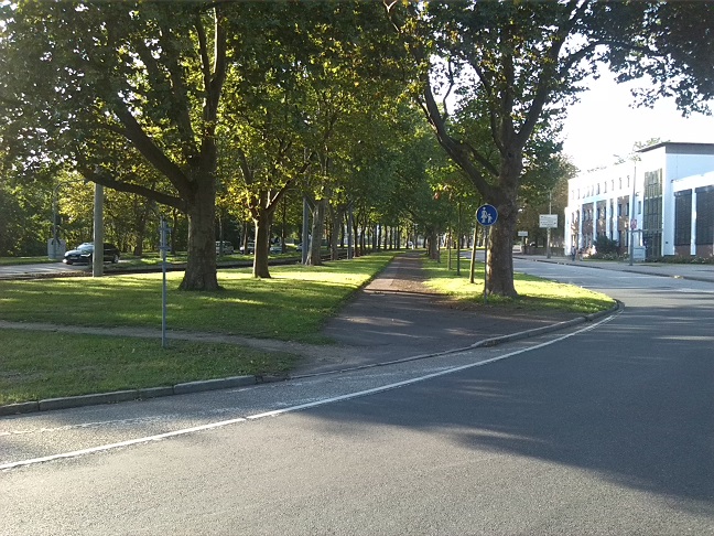 17a-Halle Blick Von Ende Gimritzer Damm Zu Heideallee Nach Nordwesten (1)