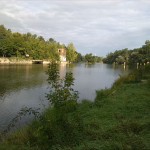 1a-Halle Blick Von Weg Zwischen Klausberge & Trotha Nach Nordwesten Zu Papiermühle Kröllwitz & Saale & NSG Forstwerder (3)