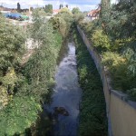 52a-Leipzig-Blick Von Brücke Rackwitzer Straße & Brandenburger Straße Auf Parthe Flussaufwärts Nach Nordosten (1)