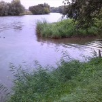 60a-Salzatal Salzmünde Einmündung Salza In Saale Blick Nach Osten (2)