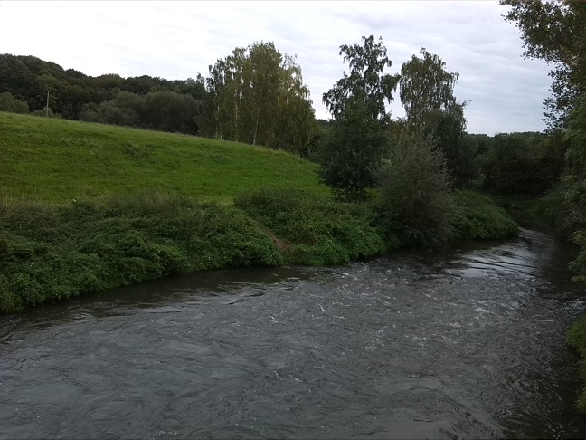 74a-Schkeuditz Wehlitzer Brücke Blick Auf Weiße Elster Flussaufwärts Nach Osten (1)