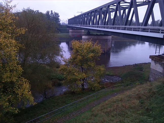 1a-Dessau-Rosslau Blick Aussichtsplattform Südstraße Zu Elbe & Rossel Nach Süden (1)