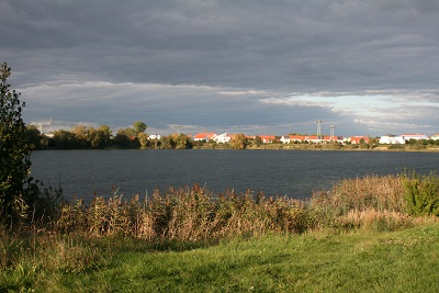 24a-Halle-Büschdorf Hufeisensee Westufer Blick Nach Nordosten