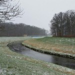 10a-Leipzig Blick Unweit Von Leutzsch-Wahrner-Brücke Nahleabwärts Mit Nahleauslasswerk Nach Nordwesten