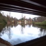 20a-Merseburg Südwestecke Rischmühleninsel Blick Unter Brücke Naumburger Straße Nach Nordosten Über Saale Zu KircheSt (2)