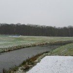 2a-Leipzig Blick Von Brücke Gustav-Esche-Straße Auf Neue Luppe & Burgaue & Nahle & Nahleauslassbauwerk Nach Westen