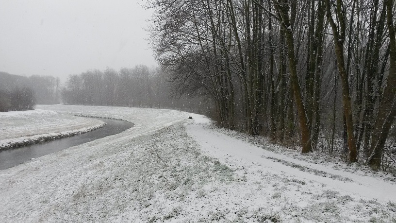 6a-Leipzig Blick Östlich Von Leutzsch-Wahrner-Brücke Nahleaufwärts Nach Osten