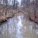 6a-Leipzig Mühlpleiße Abwärts An Brücke Filterweg Nach Westen In Richtung Einmündung In Pleiße & Hakenbrücke (1)